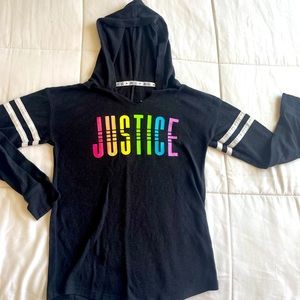 Justice Top - Girls size 10 - hoodie
